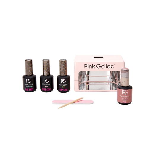 Pink Gellac Kit Semi Permanent - Neutral Sense Kit Manucure Semi Permanent Avec Lampe Led ? Kit De Semi Permanent Longue Tenue - Kit De Manucure - Vernis Semi-Permanent Fabriqué Aux Pays-Bas Rose