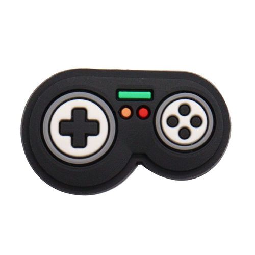 Breloques De Chaussure En Pvc Pour Enfants,Manette De Jeu,Robot,Téléphone Portable,Console De Jeu,Accessoires De Construction,Décorations,Bouton,Ornement,Cadeau Pour Garçons,1-3 - Type Peacock Blue