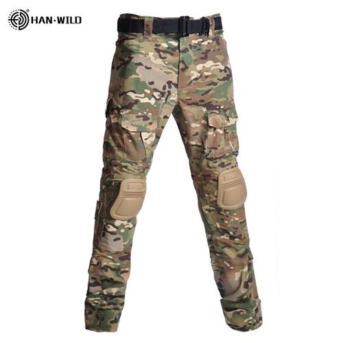 Han Wild-Pantalon Cargo Grande Taille Pour Homme Avec Coussinets,Pantalon De Camping Multi-Poches,Vêtements De Randonnée,Chasse,8xl - Type Cp-S(50-60kg)