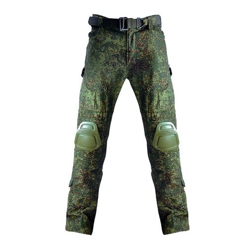 Han Wild-Pantalon Cargo Grande Taille Pour Homme Avec Coussinets,Pantalon De Camping Multi-Poches,Vêtements De Randonnée,Chasse,8xl - Type Ru Green-S(50-60kg)