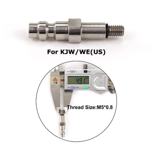 Ensemble D'adaptateurs Airsoft Pour Bidons De Gaz Vert,Tuyau Enroulé,Déconnexion Rapide À L'aube - Type Kjw Adapter