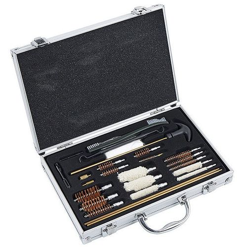 Kit D'accessoires De Nettoyage De Baril De Fusil Universel,Ensemble De Brosses,Boîte En Aluminium,Outil Et Étui - Type Copper Rod
