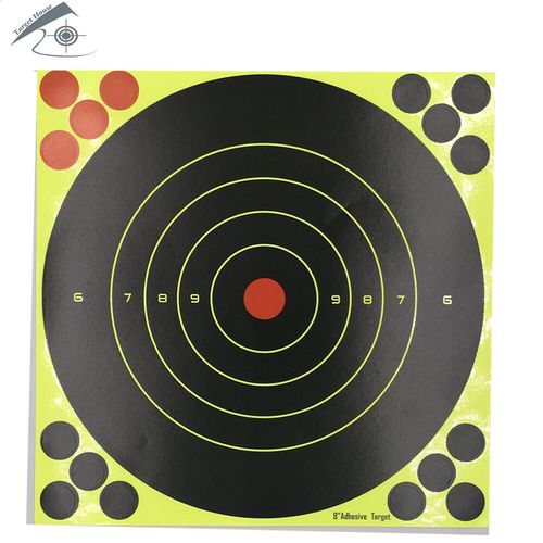 Cibles D'autocollants Éclaboussures,Impact De Documents Après Coup De Feu,Jeux De Tir En Famille,Sports Amusants,8 Po X 8 Po,10 Pièces - Type Basic Plus