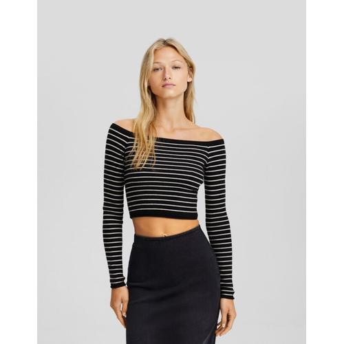 Pull Col Bardot Femme L Noir