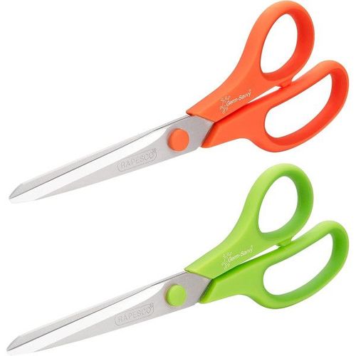 Ciseaux De Bureau - Lames De 21 Cm - Poignées Souples Et Ergonomiques - Lot De 2 Paires