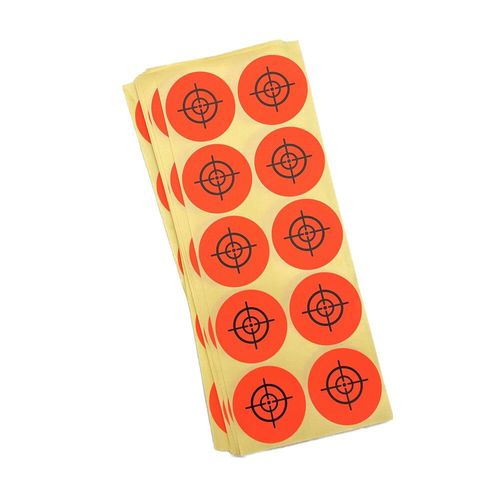 Cibles Autocollantes-250 Pièces/Paquet-5 Options De Couleurs-2 ""/5cm De Diamètre-Motifs Croisés-Tir Et Chasse-Airsoft Slingshot Airgun - Type Orange