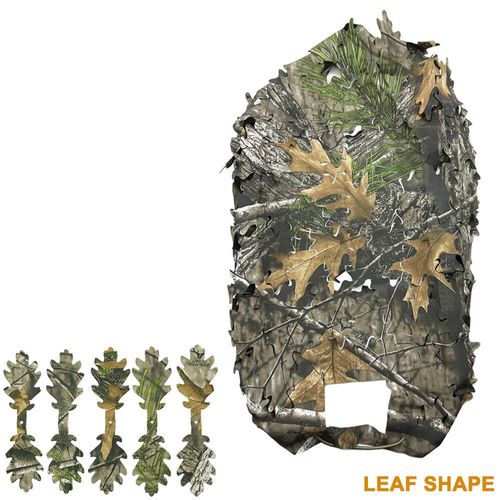 Juste De Casque En Maille Pour Airsoft,Camouflage 3d,Découpé Au Laser,En Forme De Cuir Chevelu,Pour Paintball,Parachutiste,Chasse,Accessoires - Type Leaf Camo #B