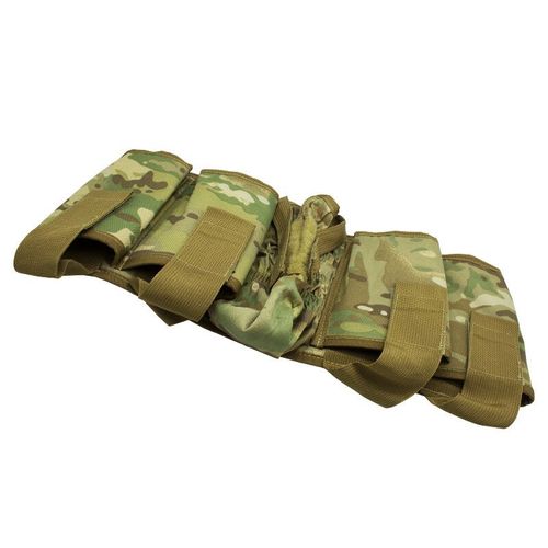 Grand Pack De Combat À Harnais Vertical Paintball 4 + 1,Peut Charger 4 Dosettes Et 1 Réservoir Hpa - Type Muti Camo
