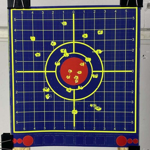 Cibles D'autocollants Splatter Splash Pour Borsighting Et Zeroing Dans Votre Lunette De Visée Optique,12 ""X 13"",10 Pièces Par Paquet 1 ""Grille-3 Option - Type Blue