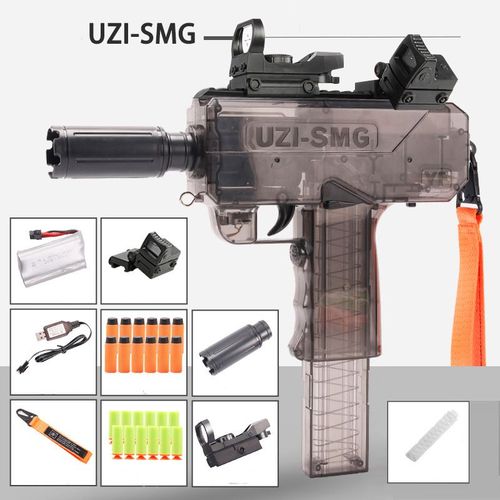 Pistolet Jouet Électrique En Plastique Mercedes I,Fléchettes De Tir À Rafale,Balle De Tête À Trou Mou,Volant D'inertie,Jeu Pour Enfant,Cadeau D'anniversaire Pour Garçon - Type Black 1