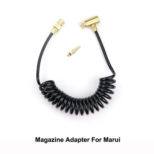 Ensemble D'adaptateurs Airsoft Pour Bidons De Gaz Vert Avec Tuyau Enroulé - Type Adapter For Marui