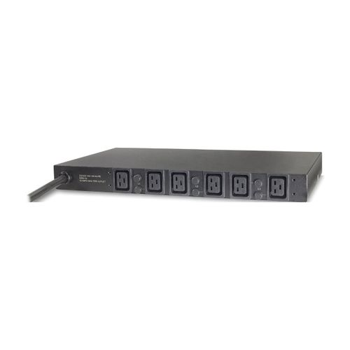 PDU en rack de base APC - Unité de distribution secteur (rack-montable) - CA 400 V - 22 kW - triphasé - entrée : IEC 60309 - connecteurs de sortie : 6 (IEC 60320 C19) - 2.44 m cordon - noir -...