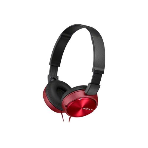 Sony MDR-ZX310AP - ZX Series - écouteurs avec micro - circum-aural - filaire - jack 3,5mm - rouge