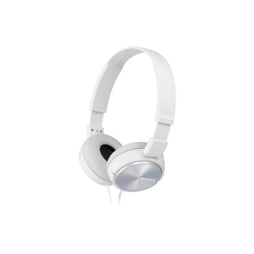 Casque audio Sony MDR-ZX310AP blanc filaire avec micro  jack 3,5mm