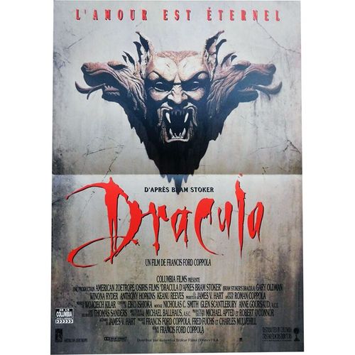 Dracula - Véritable Affiche De Cinéma Pliée - Format 40x60 Cm - De Francis Ford Coppola Avec Gary Oldman, Winona Ryder, Keanu Reeves, Anthony Hopkins - 1993