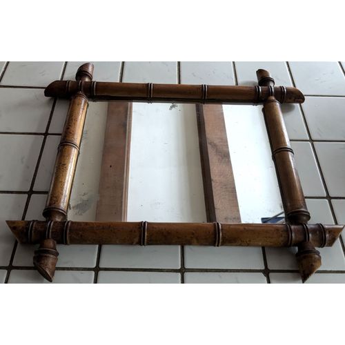 Miroir en Bambou vintage