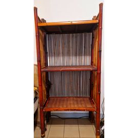 Étagère En Bambou Pliante Ancienne