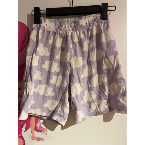 Short Blanc Et Violet - Enfant Fille 8/10 Ans - H&m