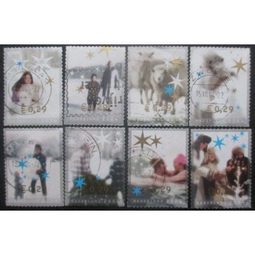 Pays-Bas N°2191a Au 2198a Dentelé 13 X 13,5 Oblitérés Cote 20€