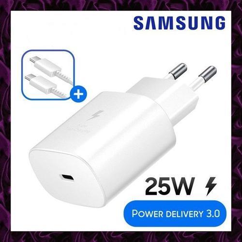 Chargeur Rapide 25W Adaptateur Secteur Avec Câble 100cm Chargeur Origine Pour Samsung Tablette Galaxy Tab A9 / Tab A9+ Plus