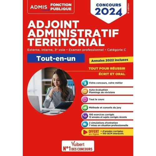 Concours Adjoint Administratif Territorial Tout-En-Un - Externe, Interne, 3e Voie, Examen Professionnel, Catégorie C