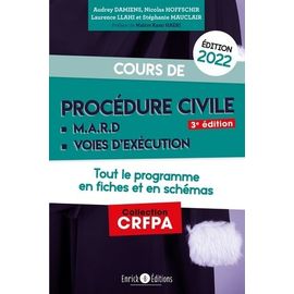 Cours De Procédure Civile - Tout Le Programme En Fiches Et En Schémas