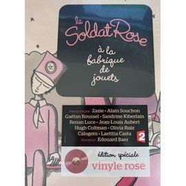 Album 2xlp 33t 12" Vinyle " Le Soldat Rose À La Fabrique De Jouets " 2017 Collector Vinyles Rose Avec Zazie ,Calogero, Gaëtan Roussel Renan Luce Olivia Ruiz ,Alain Souchon...