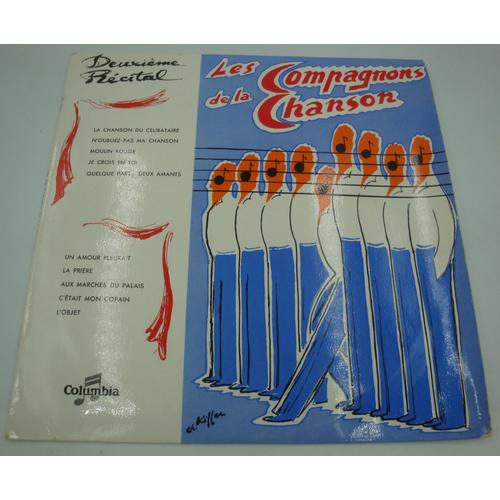 Les Compagnons De La Chanson - Deuxi Me RCital Lp 25cm 1954 Columbia - Chanson Du CLibataire
