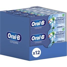 Lot De 12 Dentifrices ORAL B Complete Plus Protège & Rafraichit Menthe ...