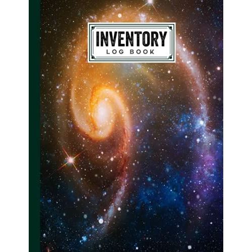 Inventory Log Book: Space Galaxy Cover Inventory List Notebook, Large Inventory Log Book - 120 Pages, Size 8.5" X 11" For Business And Home By Jason A Pierce