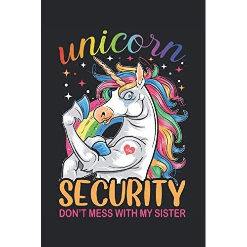 Notizbuch Mit Design Unicorn Security: 120 Seiten Liniertes Papier, Geeignet Als Tagebuch, Journal, Angelbuch Und Vieles Mehr (6" X 9") (15.24 X 22.86 Cm)