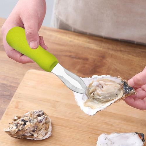 Kcbbe Couteau à huîtres, ensemble d'écailleur d'huîtres, résistant aux  coupures avec couteau à huîtres en acier inoxydable, kit d'ouvre-huîtres  avec poignée antidérapante (2 couteaux)
