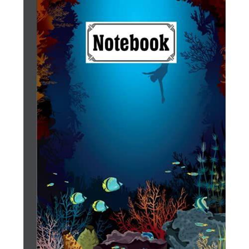 Notebook: Sea Animals Composition Notebook College Ruled,Sea Animals Notebooks, Notebooks For School | 120 Pages - Large 7.5" X 9.25" By Simon Scholz