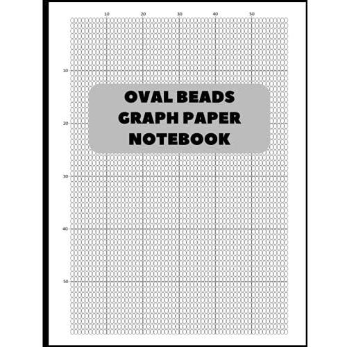 Oval Beads Graph Paper Notebook: Seed Beads Design Pad For Unique Pattern, Jewelry Work, Color Coding With Numbered Grid Line Reference | Best Book For Jewellery Designer Portofolio