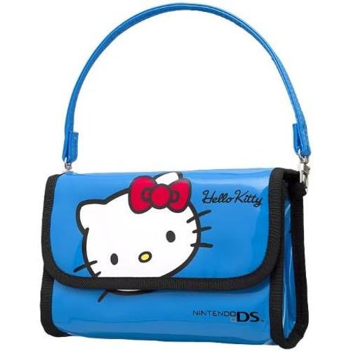 Housse Bleue Hello Kitty Pour Console Nintendo Ds