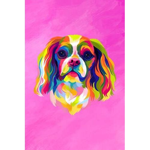 Pop Art Cavalier King Charles Spaniel Cute Dog Lover : Hexagonal Graph Paper