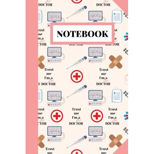 Future Doctor Notebook: Cute Pink Medicine Themed Future Doctor Notebook Dotted And Lined Blank Journal