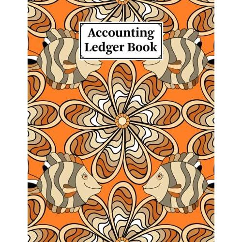 Accounting Ledger Book: Mandalas Cover | For Bookkeeping | 6 Column | Size 8.5" X 11" By Marta Heinze