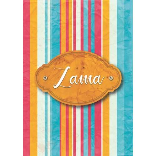 Zama: Taccuino A5 | Nome Personalizzato Zama | Regalo Di Compleanno Per Moglie, Mamma, Sorella, Figlia ... | Design: Carta Colorata | 120 Pagine A Righe, Piccolo Formato A5 (14.8 X 21 Cm)