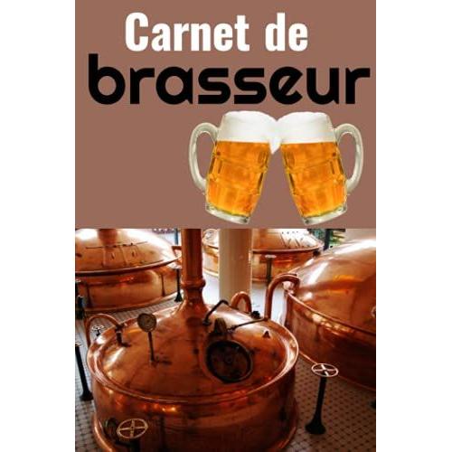 Carnet De Brasseur: Pour Un Suivi De Vos Projets De Brasserie | Registre De Recettes De Bière | 120 Fiches De Brassage