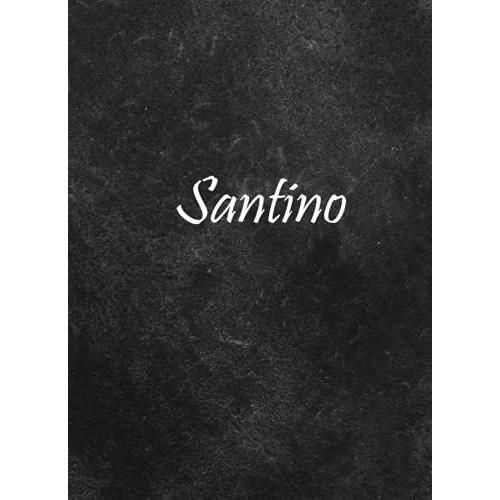 Santino: Personalized Name Notebook | Wide Ruled Paper Notebook Journal | For Teens Kids Students Girls| For Home School College | 8.5x11 Inch 160pages