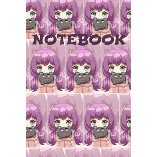 Notebook: Carnet De Notes, Journal Intime Visuel Colorã© - Fille Manga, Ados, 120 Pages Lignã©Es, Couverture 15,24 X 22,86 Cm, Finition Couverture ... Objet Original, Mignon Et Intemporel.