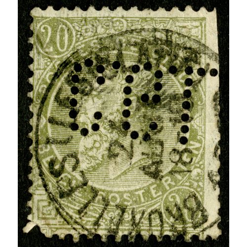 Timbre Oblitéré Postes Belgique, België Posterijen, 20