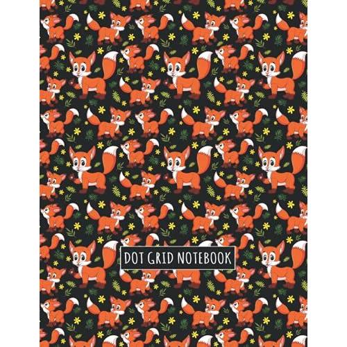 Coyote Dot Grid: Coyote Pattern Notebook Journal, Student Exercise Notebook, Homework Coyote Notebook For School Girls Kids, 8.5"X11" Inches