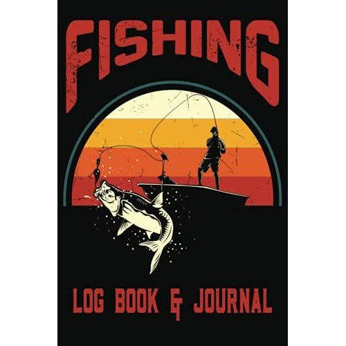 Fishing Log Book & Journal: Fisherman Notebook, Black Cover