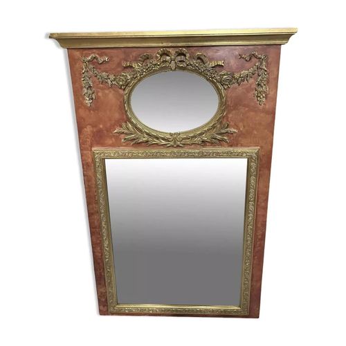 Miroir trumeau rose