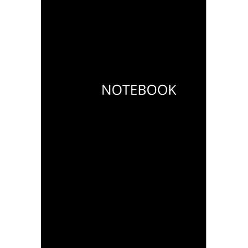 Notebook: Black Cover Composition Book 100 Pages