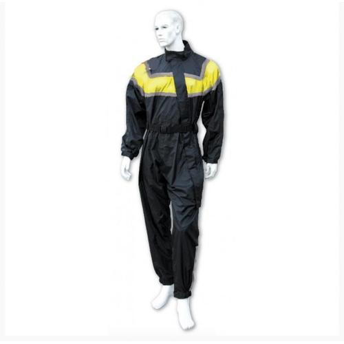 Combinaison De Pluie Homme Femme Taille Xxxl 46 Noire Et Jaune Pour Moto Scooter Neuf