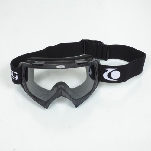 Lunette Masque Pour Moto Quad Supermotard Enduro Cross Trendy Mtc01 Noir Écran Transparent