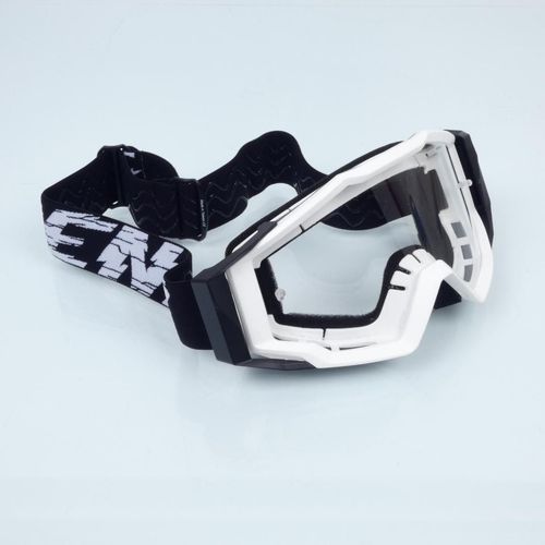 Masque Lunette Cross Noend 7.2 Cracked Series Blanc Pour Moto Supermotard Neuf